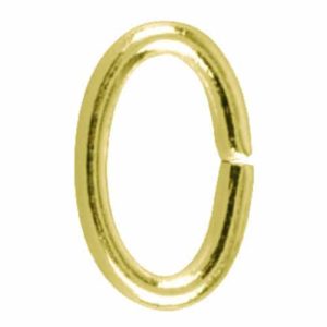 GOLD JUMP RING OVAL