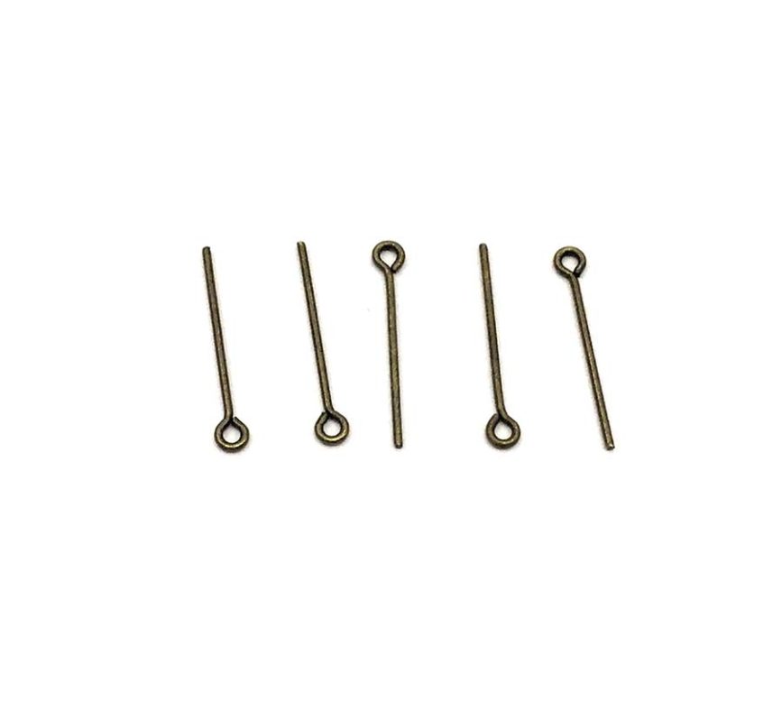 SMALL OLD GOLD EYE PINS