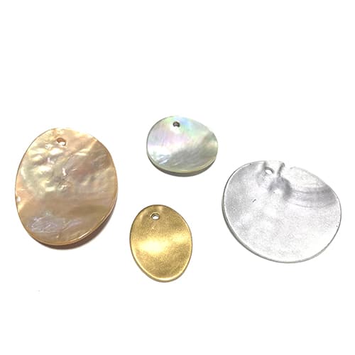 Lot De 10 Perles En Nacre Naturelle - Forme Goutte 9x6mm, Beige Irisée - Neuf, EAN 4558550026361