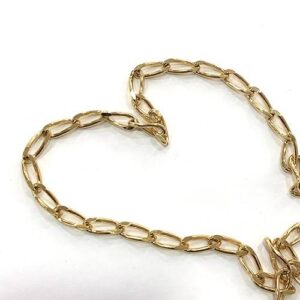cadena eslabÓn ovalado 18mm oro brillo