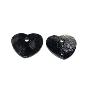 PENDANT BLACK HEART MOTHER OF PEARL