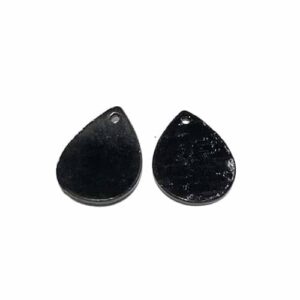 BLACK MOTHER-OF-PEARL TEARDROP 21X15MM