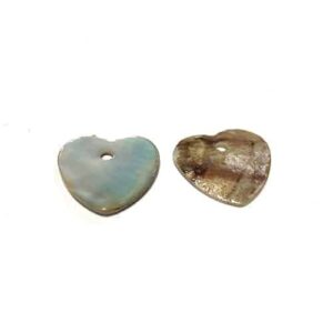 SEQUINS COEUR NACRE 15MM NATURELLE