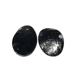 NACRE OVALE 37X27 NOIR
