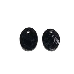 BLACK OVAL MOTHER-OF-PEARL 15X10MM
