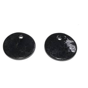 NACRE RONDE 12 MM NOIRE