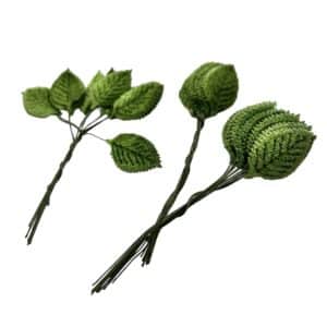 RAMILLETE HOJAS VERDES TERCIOPELO MA06045