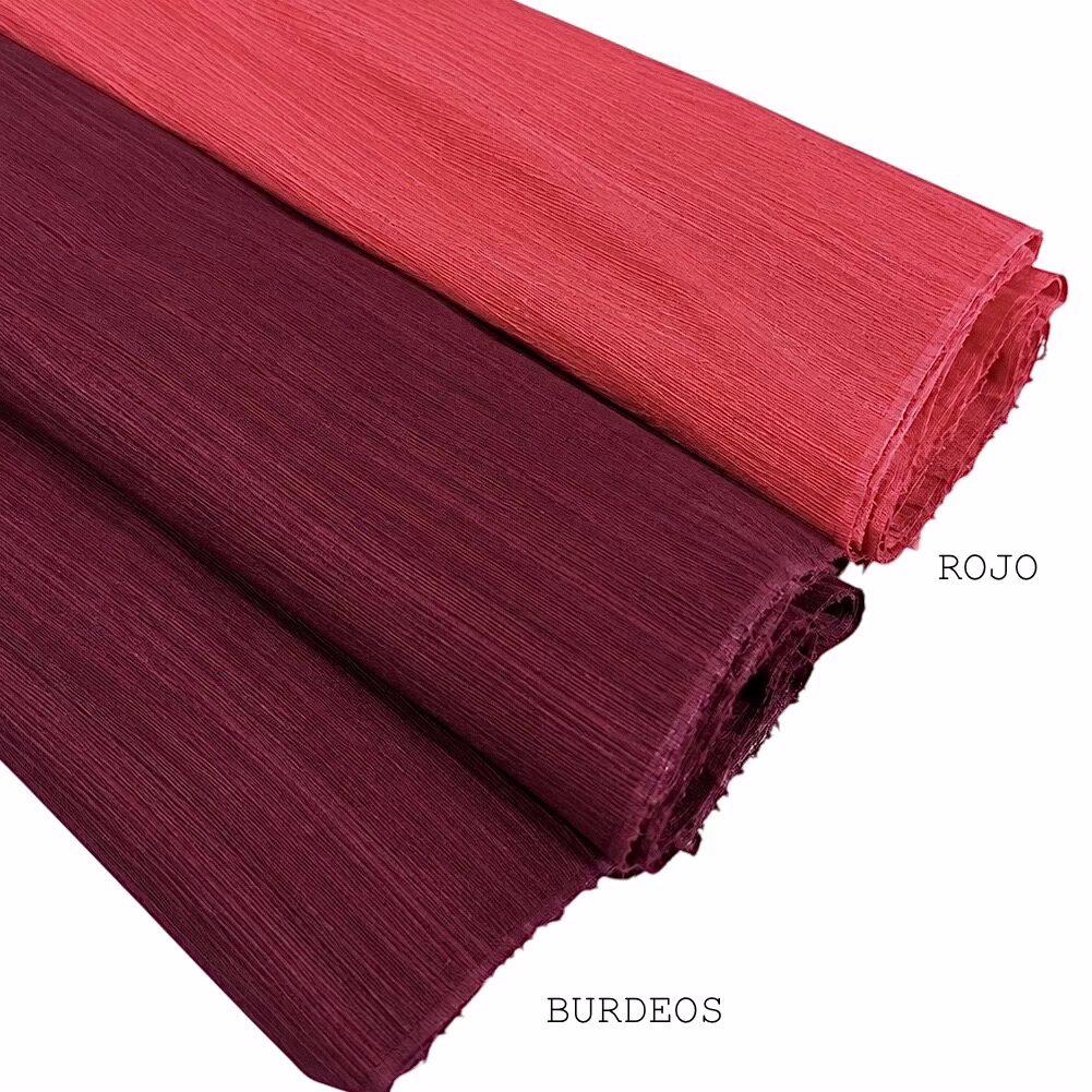 sinamay de seda 90x50cm alta calidad rojo
