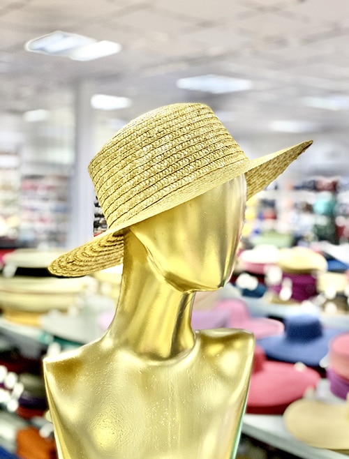 CHAPEAU DE PAILLE NATURELLE 36X9CM