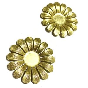 LARGE FLOWER 50MM BRASS