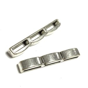 SILVER LACES SPACERS 39X6MM