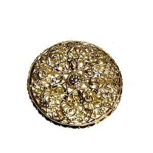 GOLD ROUND FILIGREE BASE