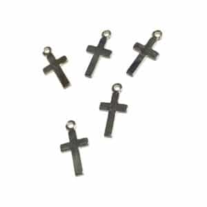 cruz 10mm plateada