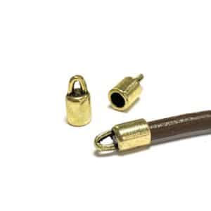 terminal dorado para cordÓn 3mm (50 uds)