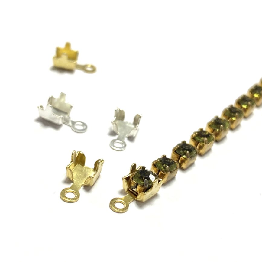 PP18/2,5MM CHAIN END FOR CRYSTAL RHINESTONE CHAIN (10 UDS)