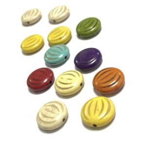 abalorio de cerÁmica redondo 15mm (12 uds)