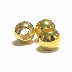 bola de pla?stico dorada 16x13mm (12 uds)