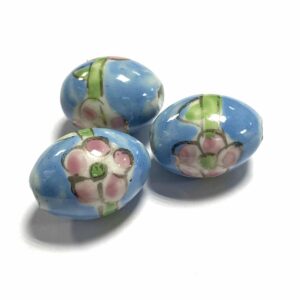 abalorio de ceramica 20x15mm (12 uds)