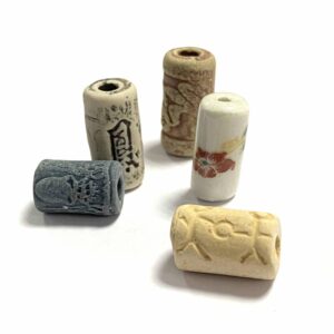 abalorio de ceramica tubular (modelos)