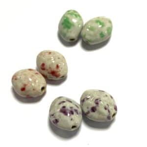 abalorio de ceramica 18x15x10mm (12 uds)