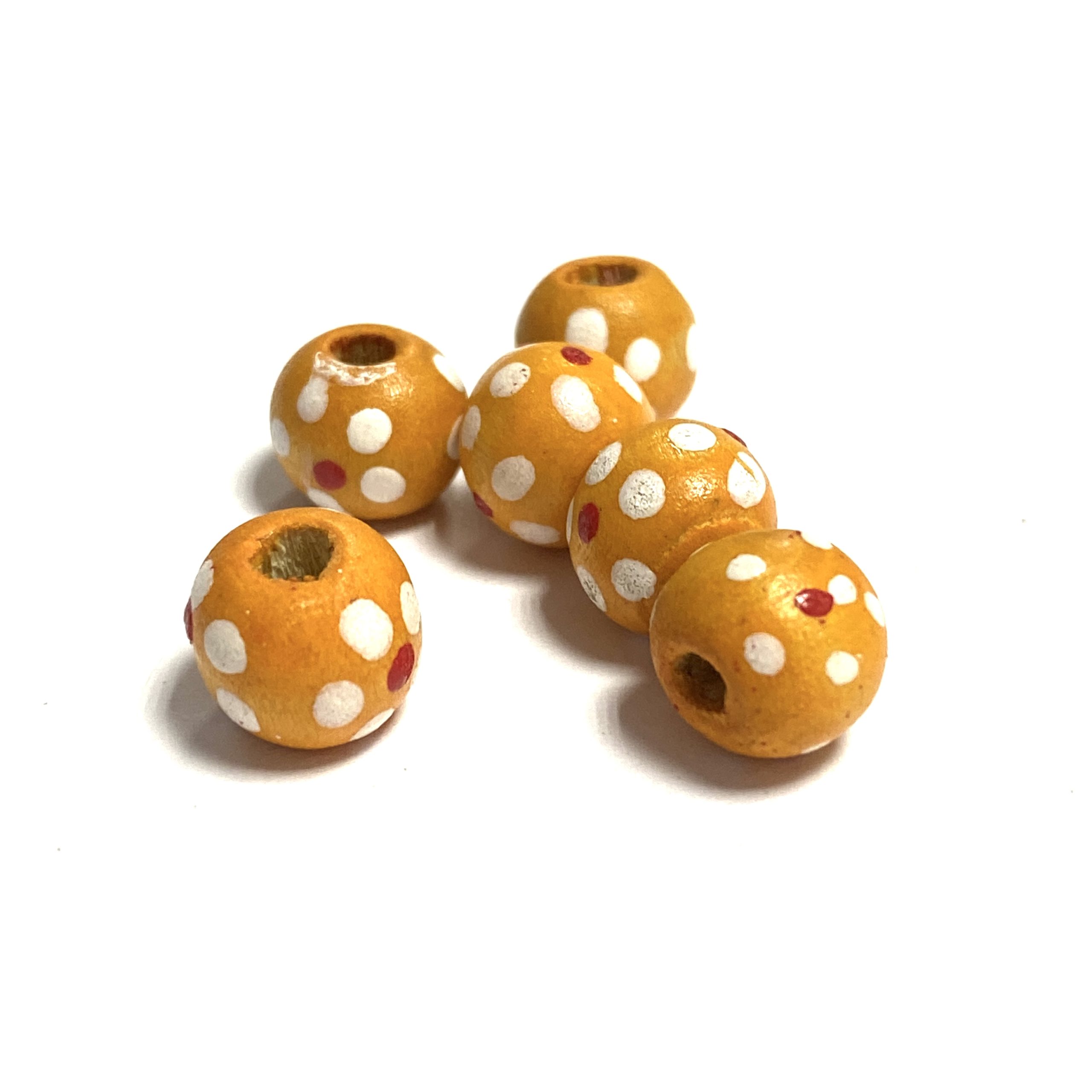 BOLAS DE MADERA PINTADAS A MANO 8MM