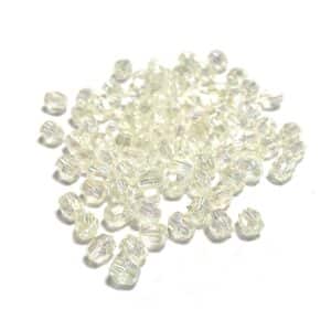 bola facetada de plÁstico 4mm cristal ab (100 uds)