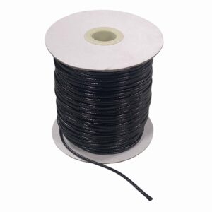 cordÓn algodÓn sintÉtico negro 2mm (91 metros)