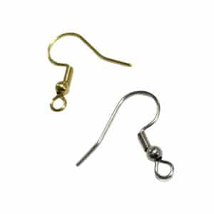 gancho france?s de acero inoxidable dorado 20mm