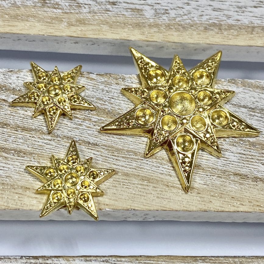 10-POINTED STAR GOLD (SIZES)