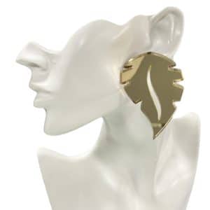 PENDIENTES HOJAS DORADOS