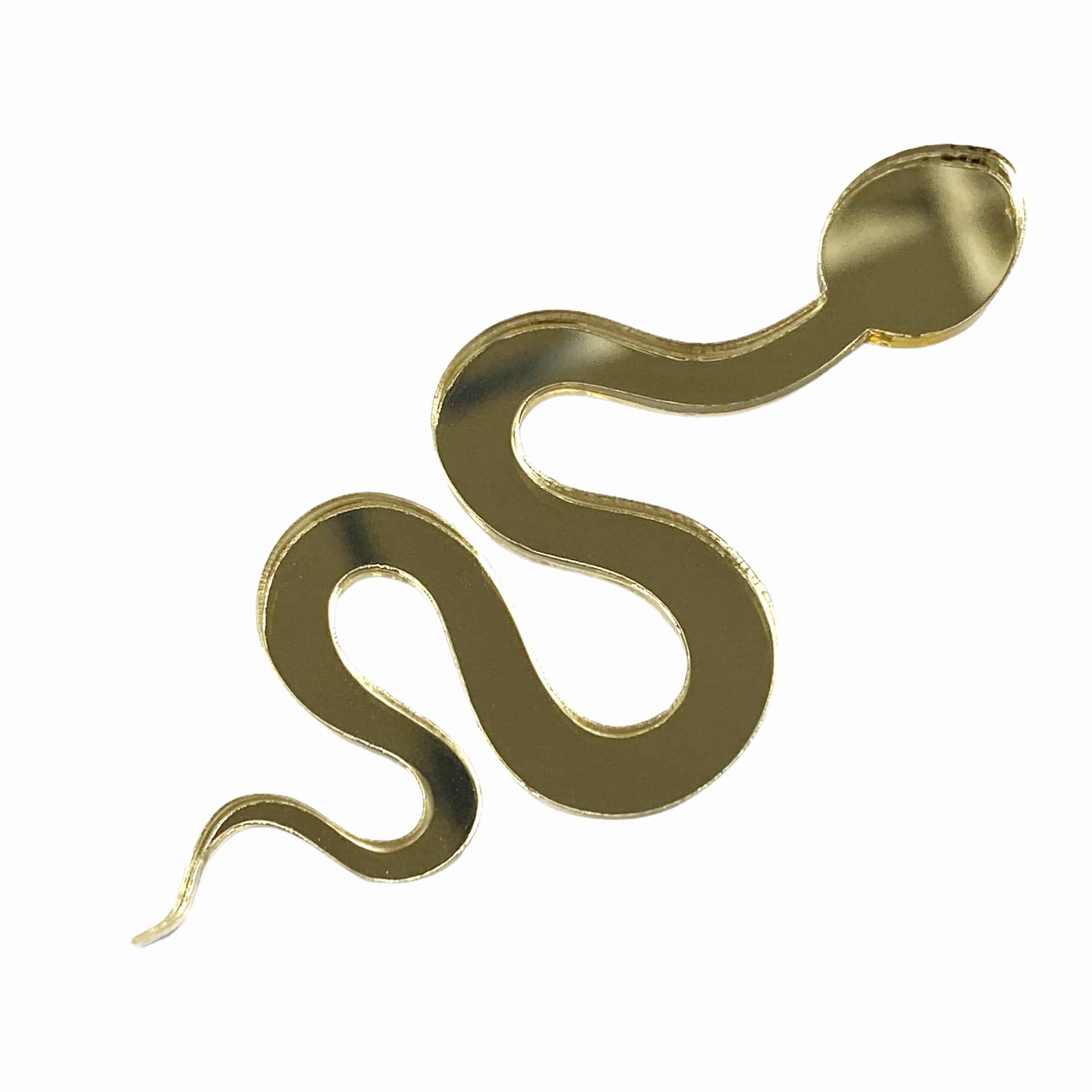 SERPIENTE DORADA PARA PENDIENTES