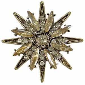 16-POINTED STAR WITH GL CRYSTALS
