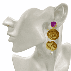 GOLD COIN GUEST EARRINGS