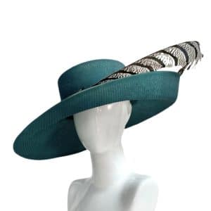 ANKARA WOMEN HAT WITH FEATHERS
