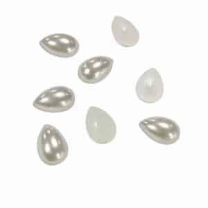 lÁgrima perla plana 12x8mm