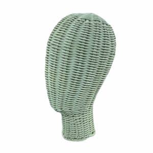 GREEN WICKER EXHIBITOR FOR HATS