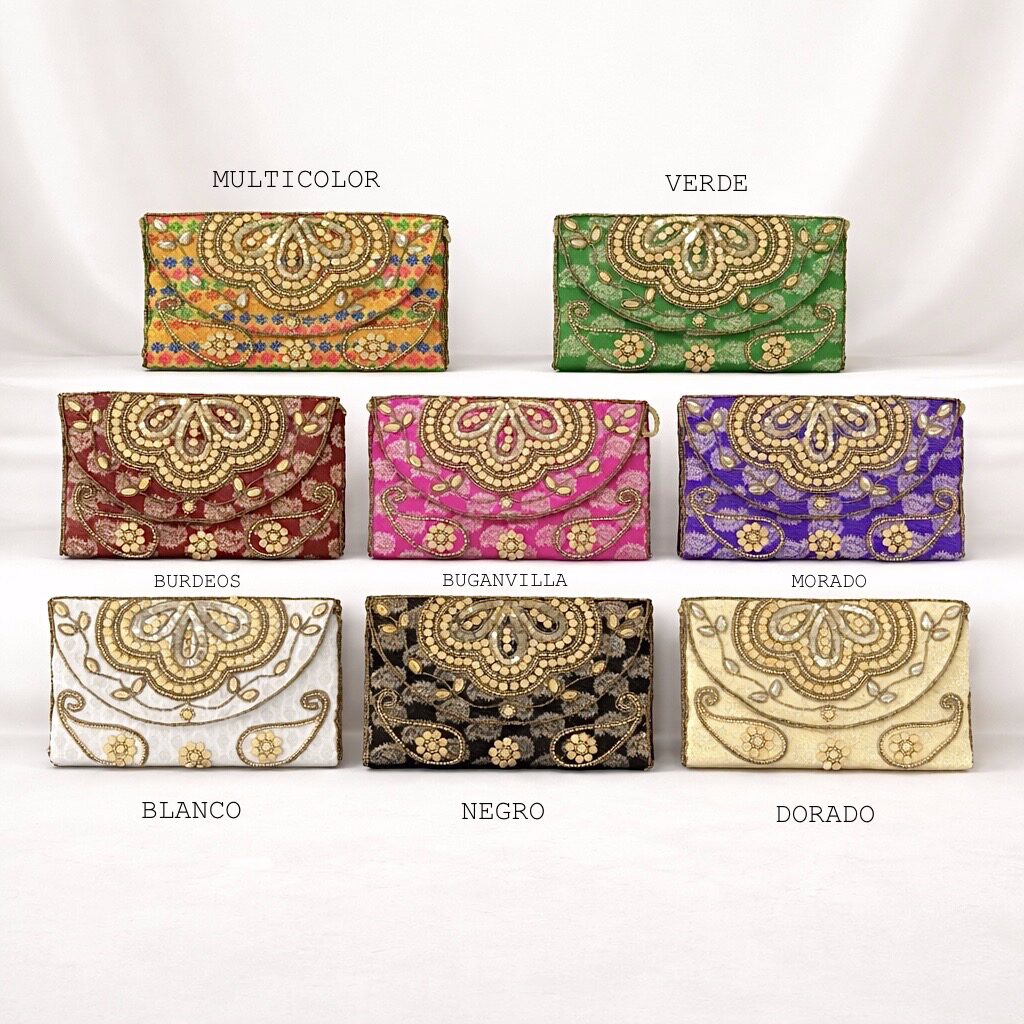 cartera de mano in de colores