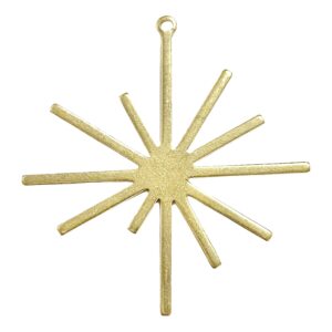 estrella 40x38mm laton