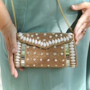 bolso in oporto dorado para boda