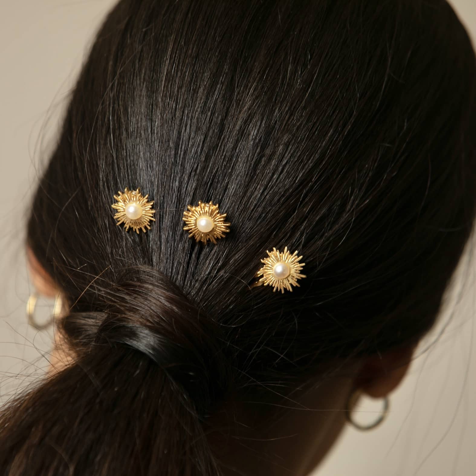 PEIGNE ÉTOILE SOLEIL ET PERLE