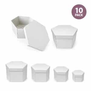 caja para tocados blanca