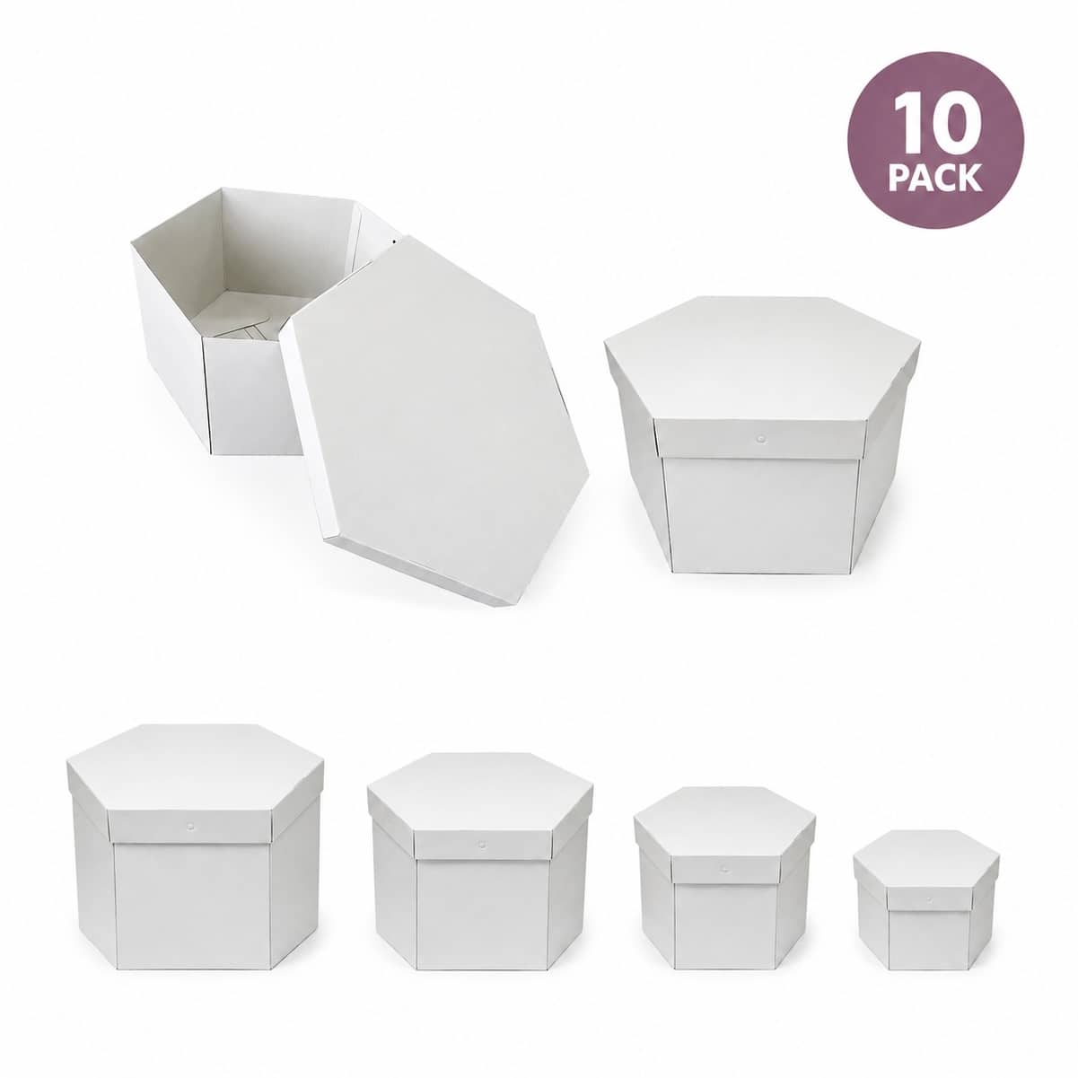 caja para tocados blanca