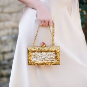 Bolso de mano dorado Jaya