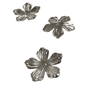 FLOR EM5970 PLATEADA