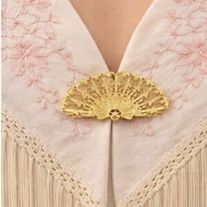 broche abanico 5x3cm de flamenca