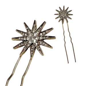 OLD GOLD 27MM HAIRPIN STAR