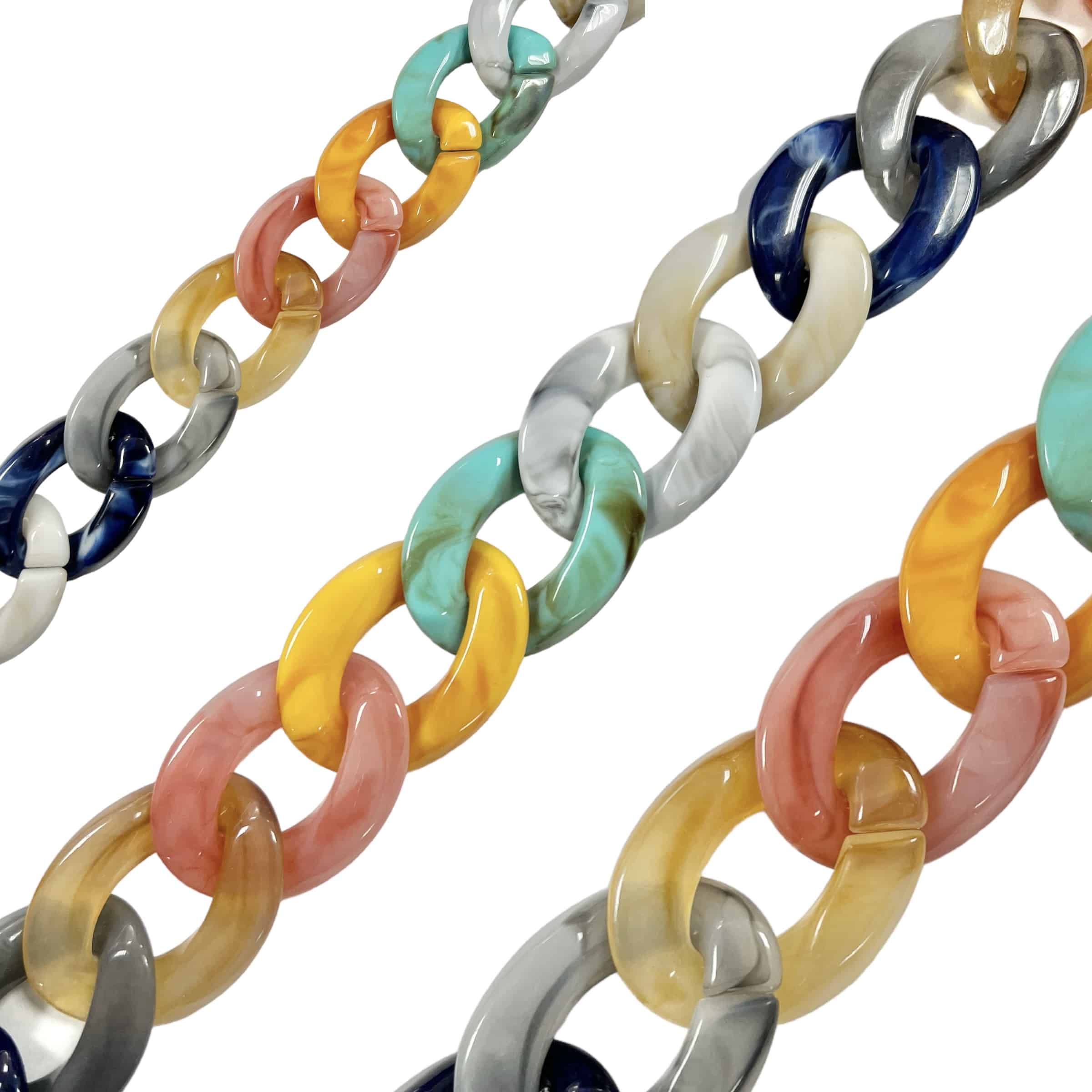 40X30MM MULTI-COLOUR RESIN CHAIN