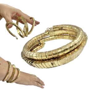 3 loops brass bracelet