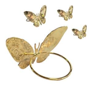 anillo para mantoncillo mariposa