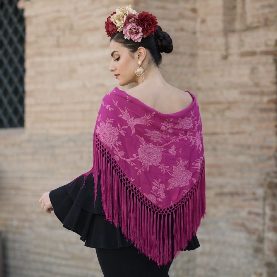 mantoncillo de flamenca mercedes buganvilla portada